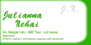 julianna nehai business card